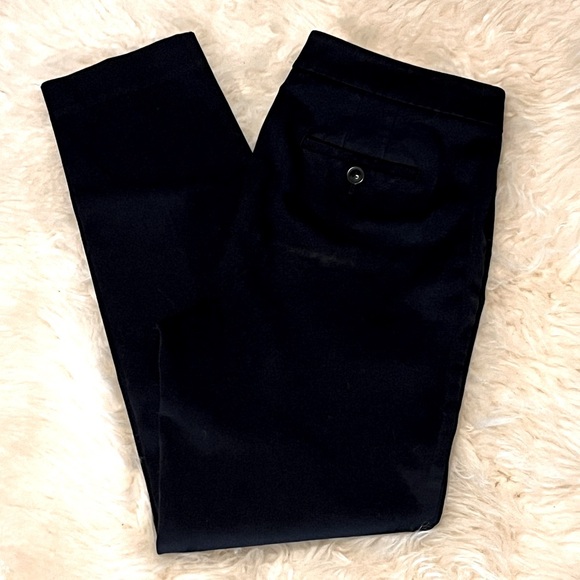 Talbots Chatham Dark Black High Rise Side Zip Ankle Pants - Picture 1 of 3
